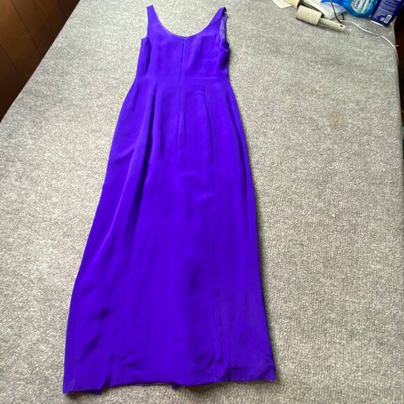 Rimini By Shaw Dress Womens 6  Blue Evening Gown Jacket Set 100% Silk Elegant‎ - Picture 9 of 16